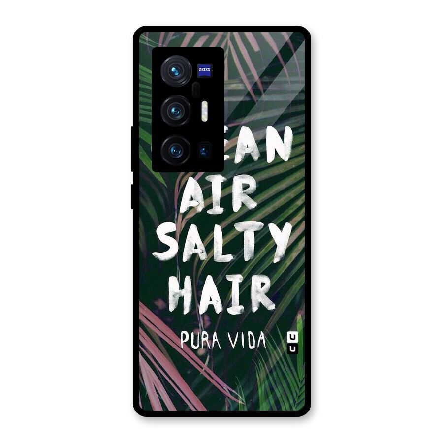 Salty Hair Glass Back Case for Vivo X70 Pro Plus