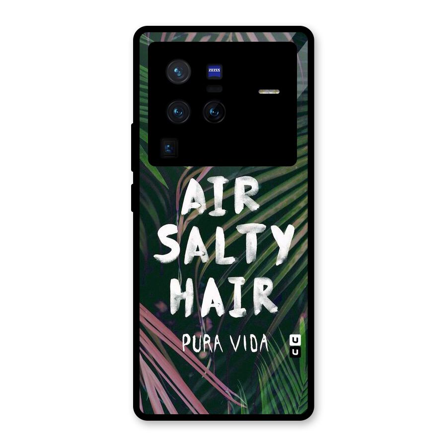 Salty Hair Glass Back Case for Vivo X80 Pro