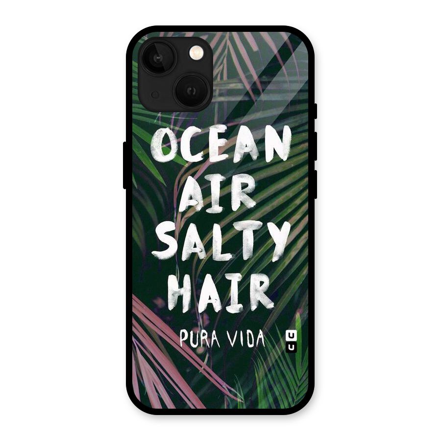 Salty Hair Glass Back Case for iPhone 13