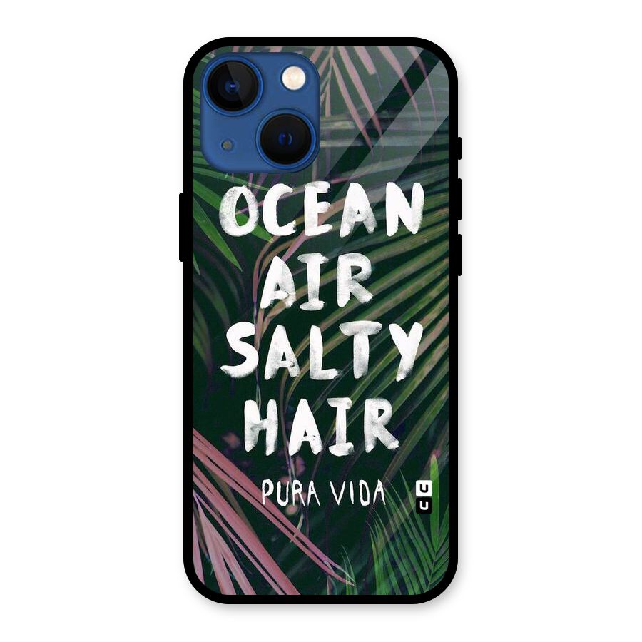Salty Hair Glass Back Case for iPhone 13 Mini