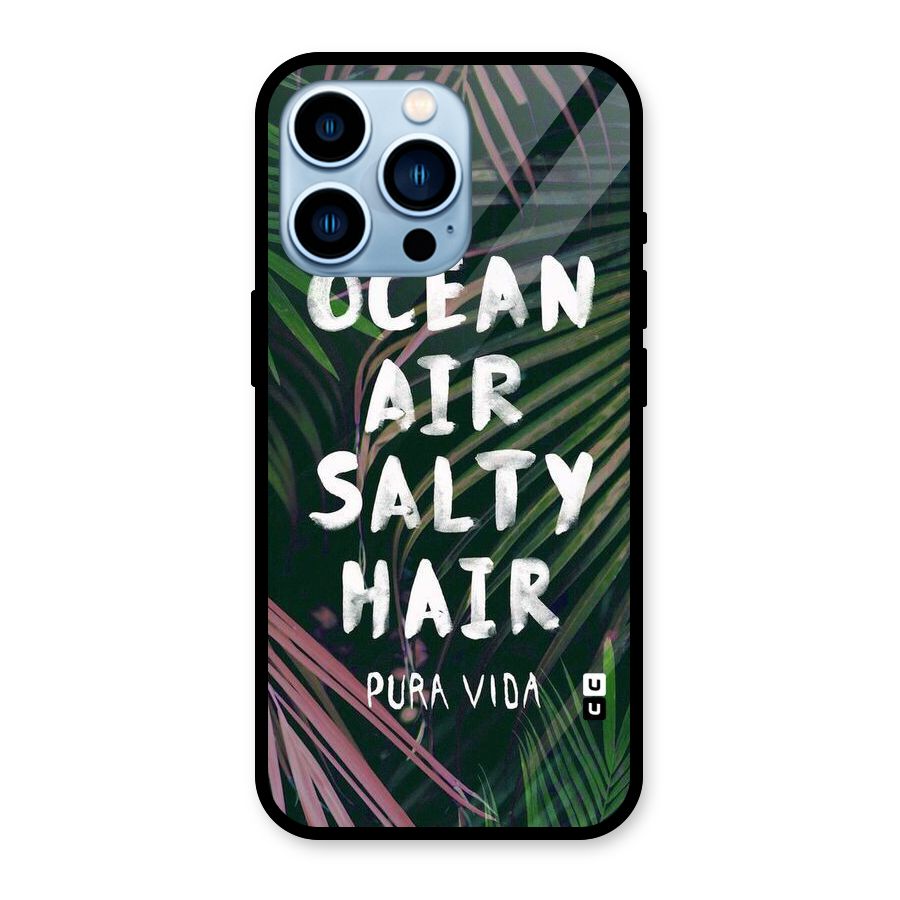 Salty Hair Glass Back Case for iPhone 13 Pro