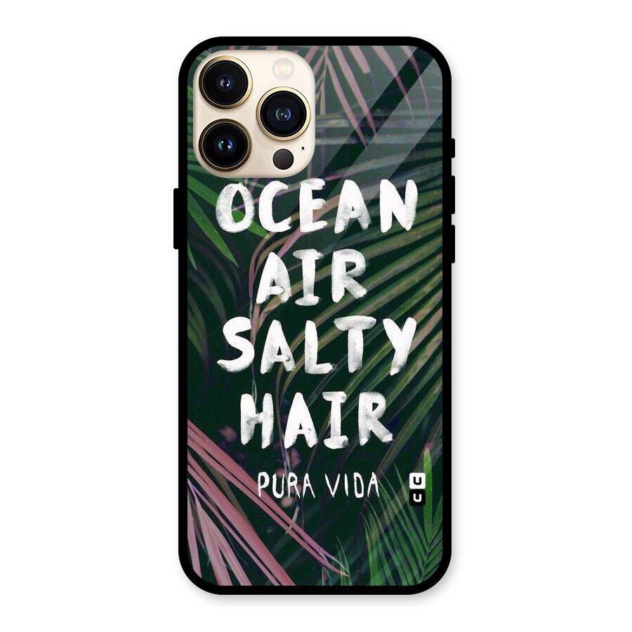 Salty Hair Glass Back Case for iPhone 13 Pro Max