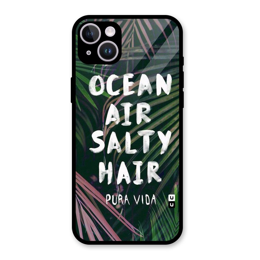 Salty Hair Glass Back Case for iPhone 14 Plus