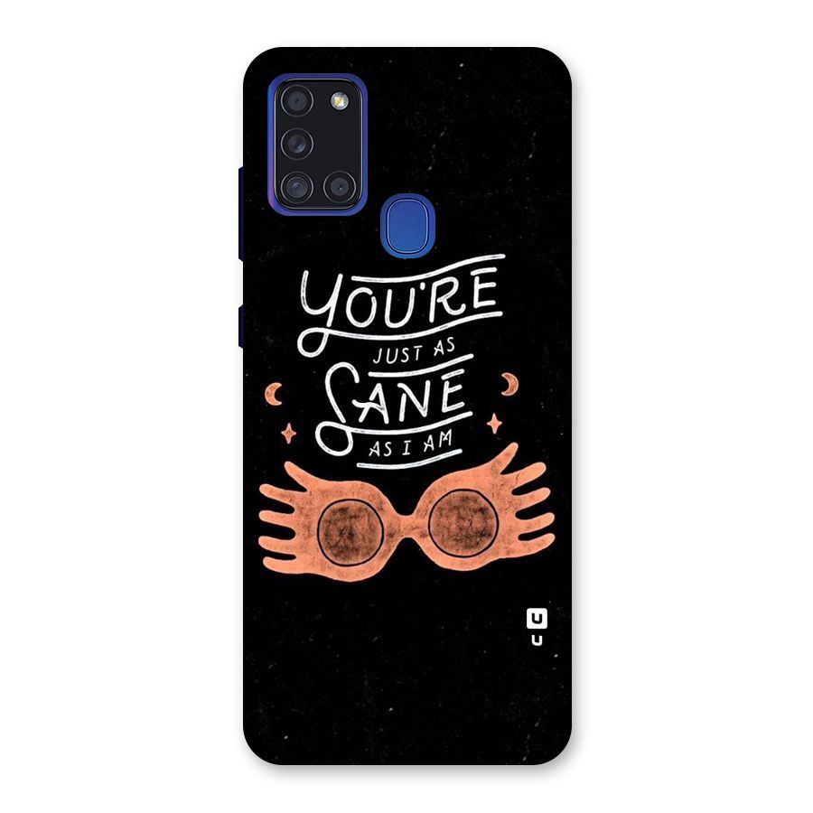 Sane As I Back Case for Galaxy A21s