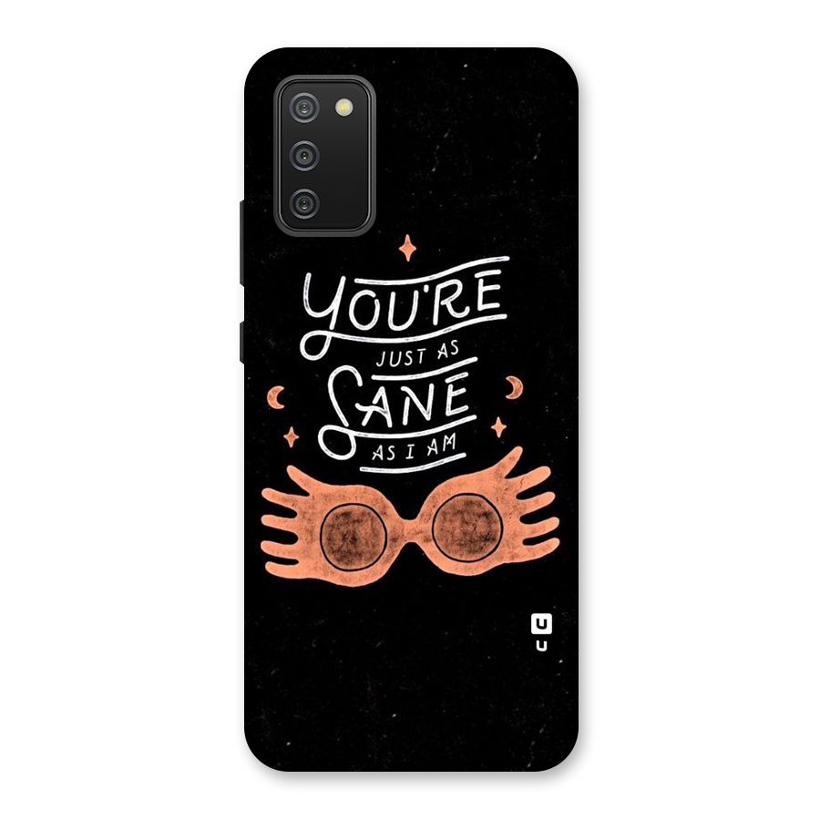 Sane As I Back Case for Galaxy M02s