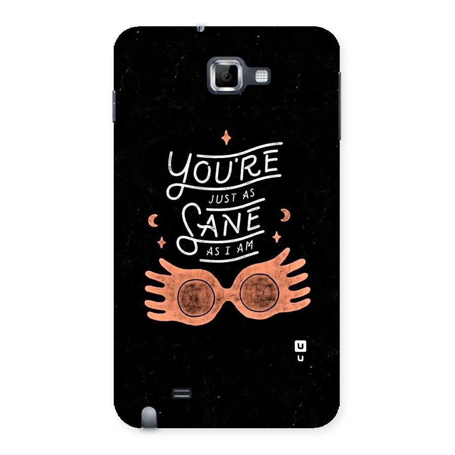 Sane As I Back Case for Galaxy Note