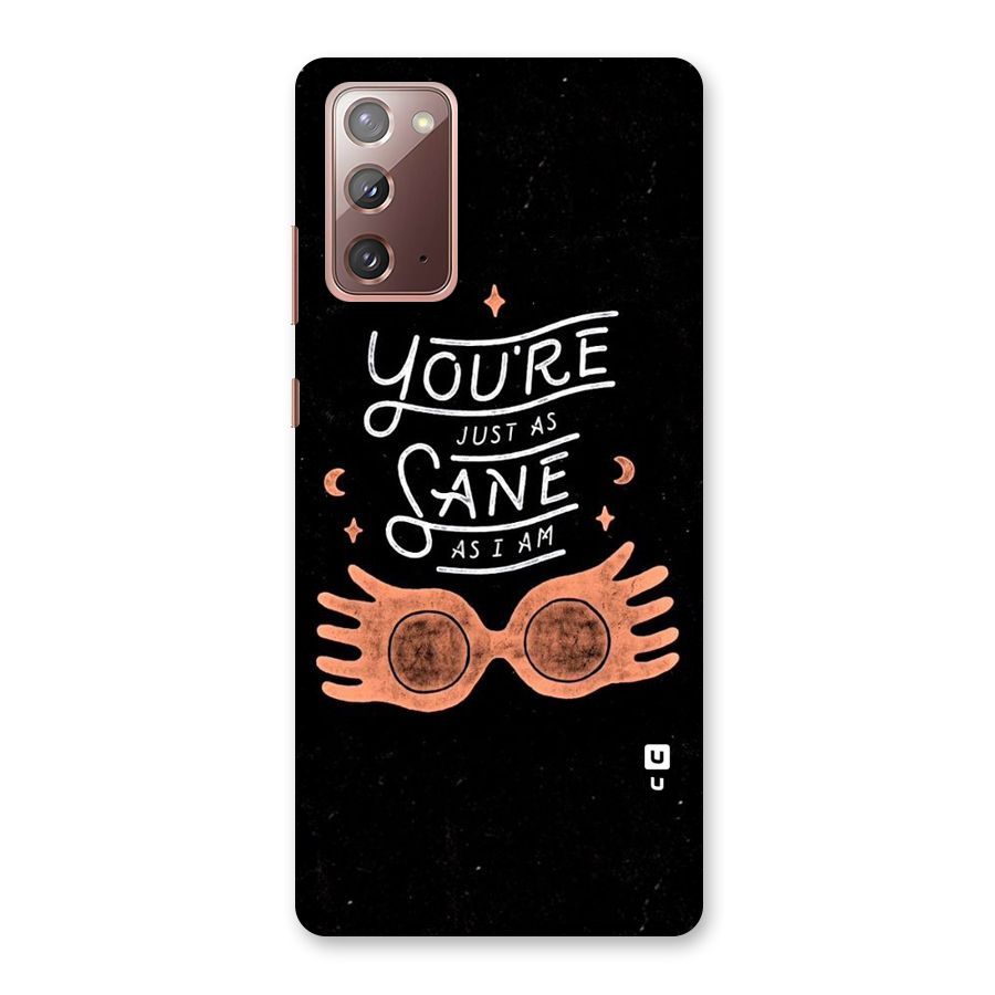 Sane As I Back Case for Galaxy Note 20