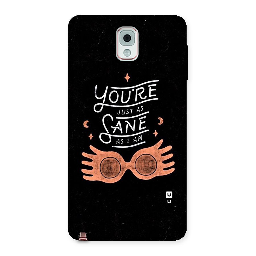 Sane As I Back Case for Galaxy Note 3