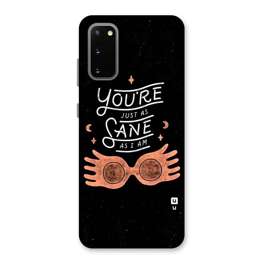 Sane As I Back Case for Galaxy S20
