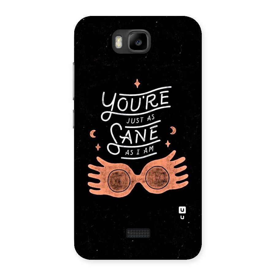 Sane As I Back Case for Honor Bee