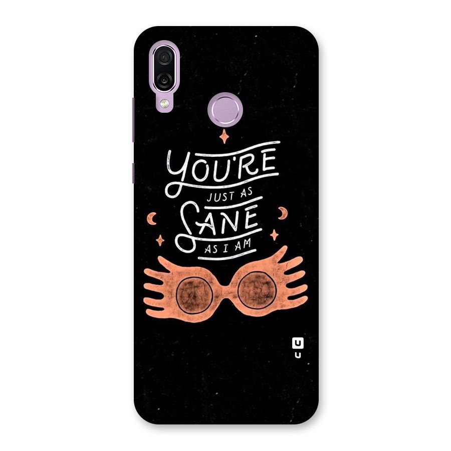 Sane As I Back Case for Honor Play