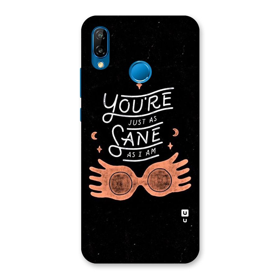 Sane As I Back Case for Huawei P20 Lite