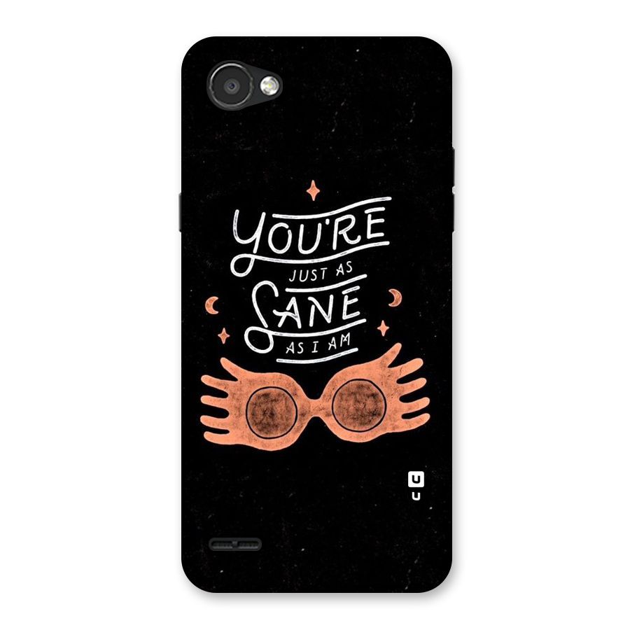 Sane As I Back Case for LG Q6