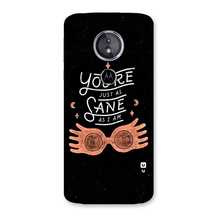 Sane As I Back Case for Moto E5