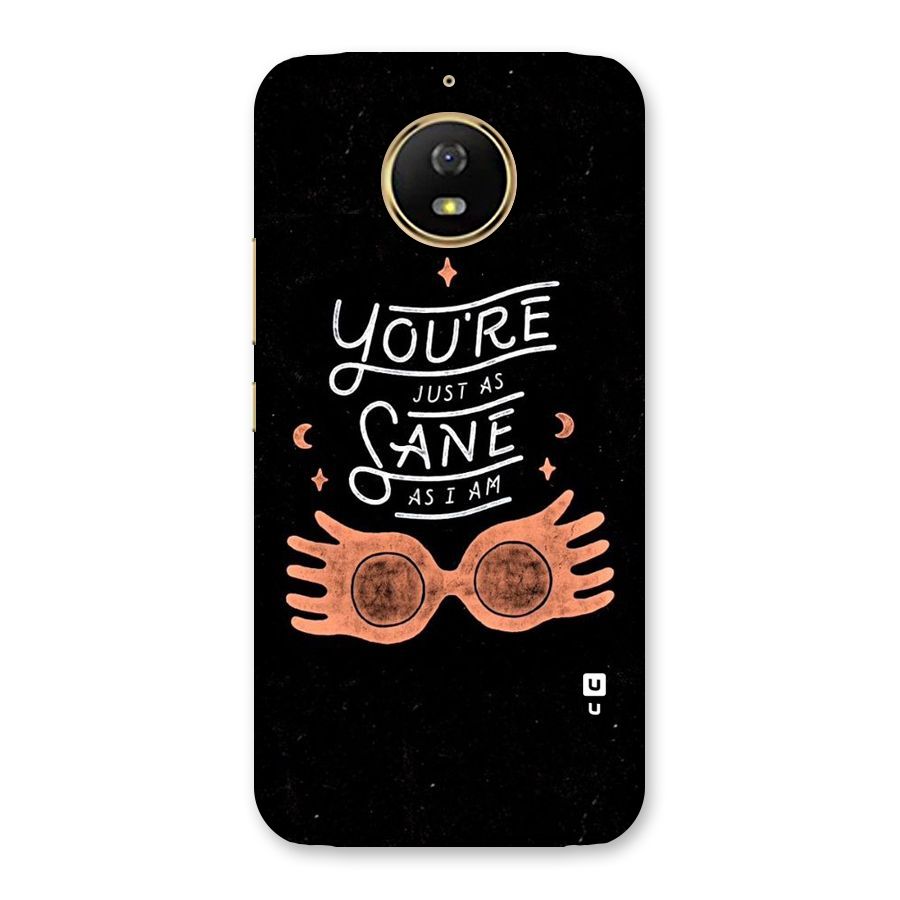 Sane As I Back Case for Moto G5s