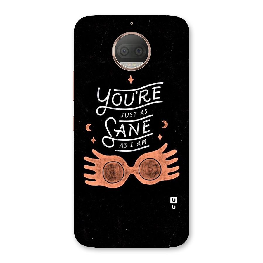 Sane As I Back Case for Moto G5s Plus