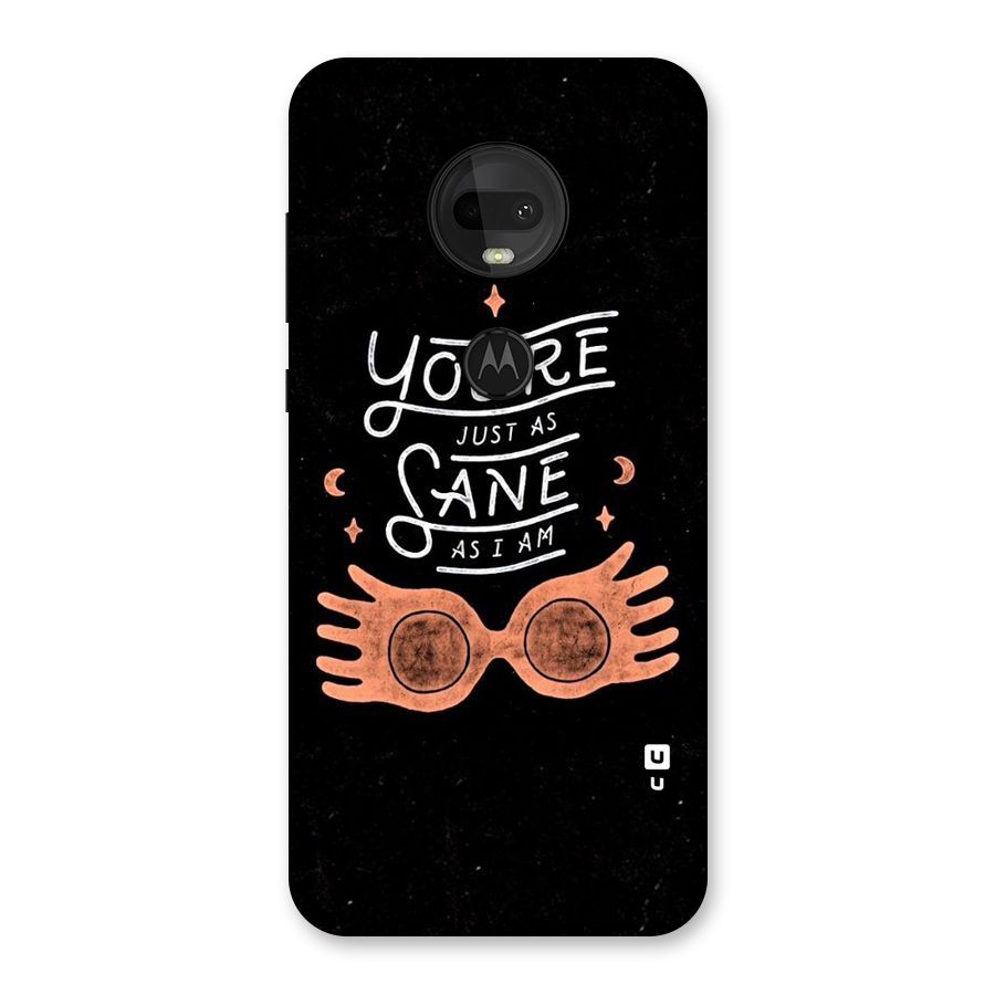 Sane As I Back Case for Moto G7