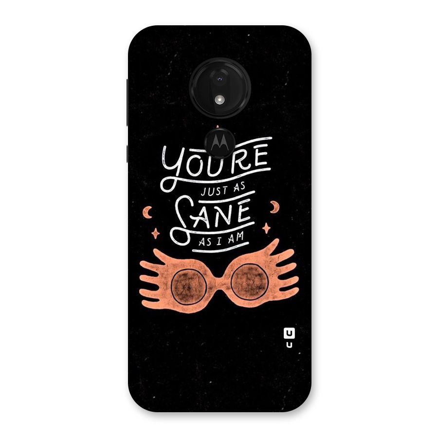 Sane As I Back Case for Moto G7 Power