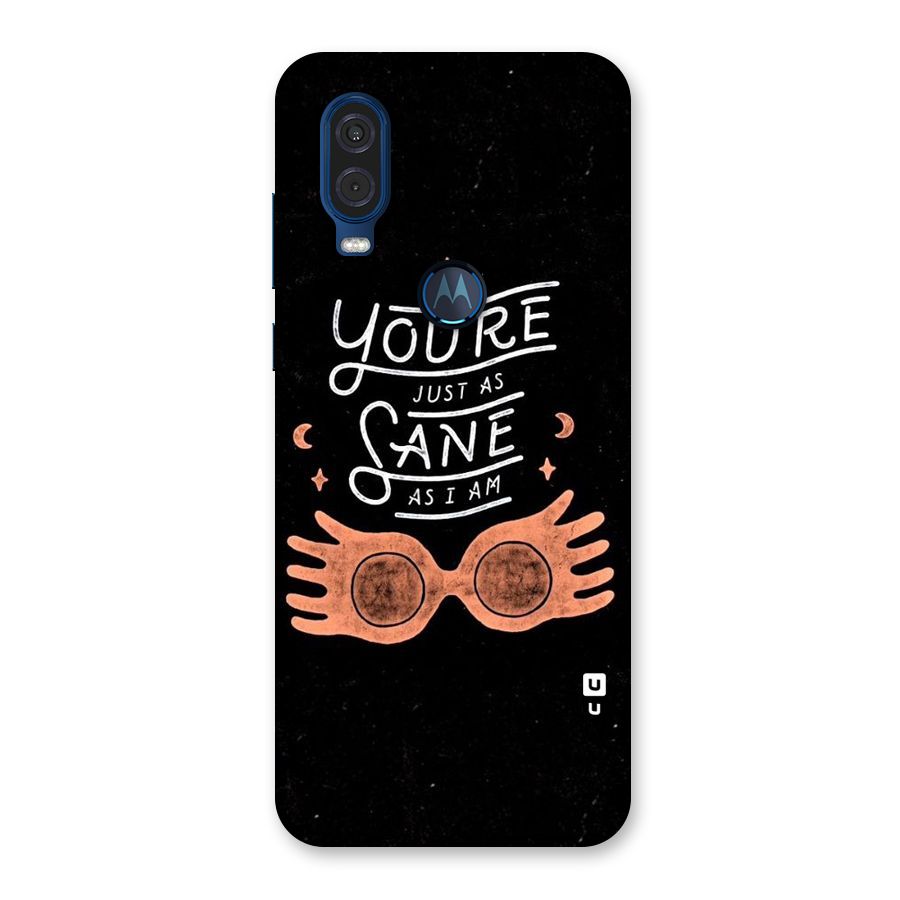 Sane As I Back Case for Motorola One Vision
