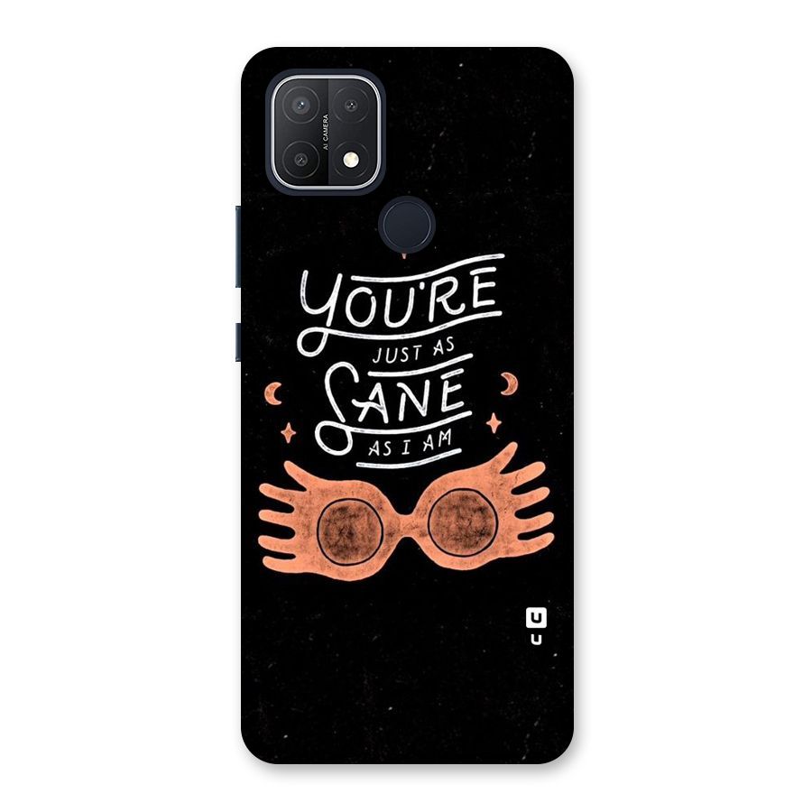 Sane As I Back Case for Oppo A15