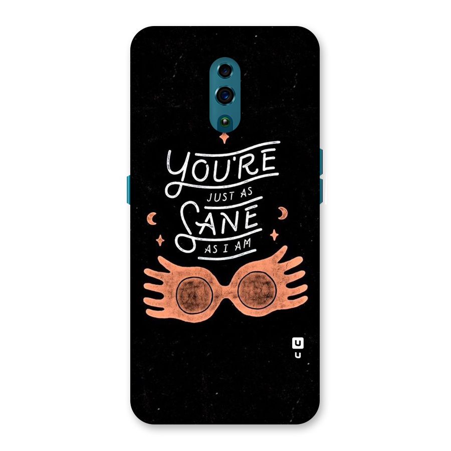 Sane As I Back Case for Oppo Reno
