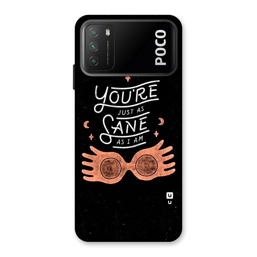 Sane As I Back Case for Poco M3