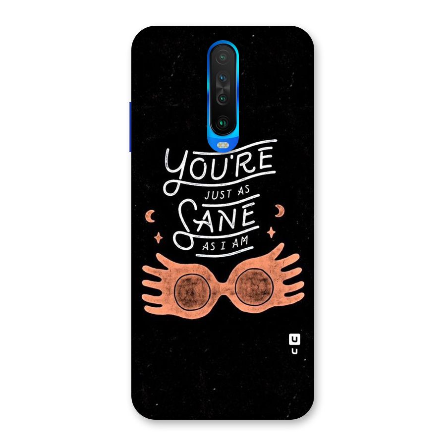 Sane As I Back Case for Poco X2