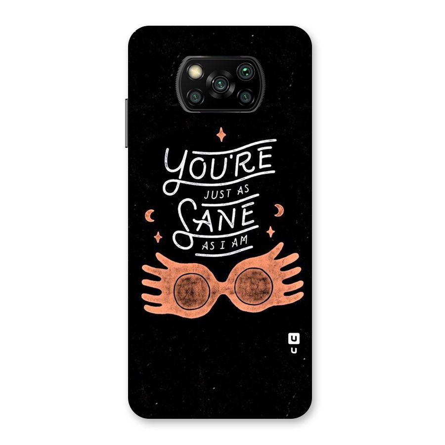 Sane As I Back Case for Poco X3
