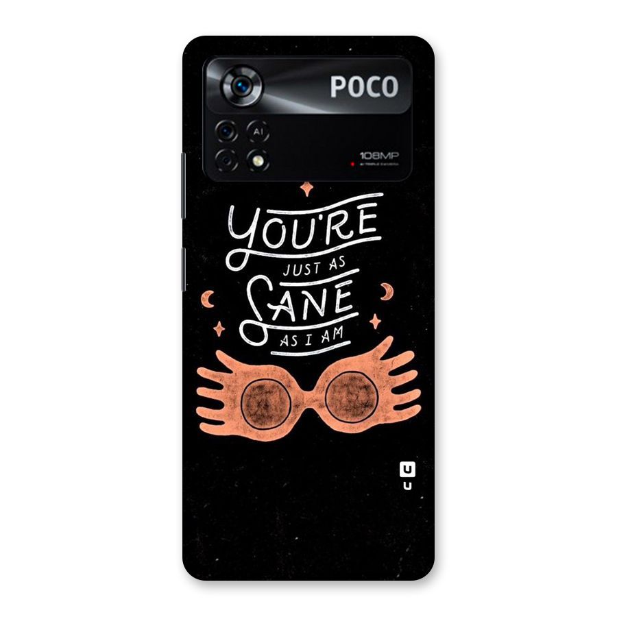 Sane As I Back Case for Poco X4 Pro 5G