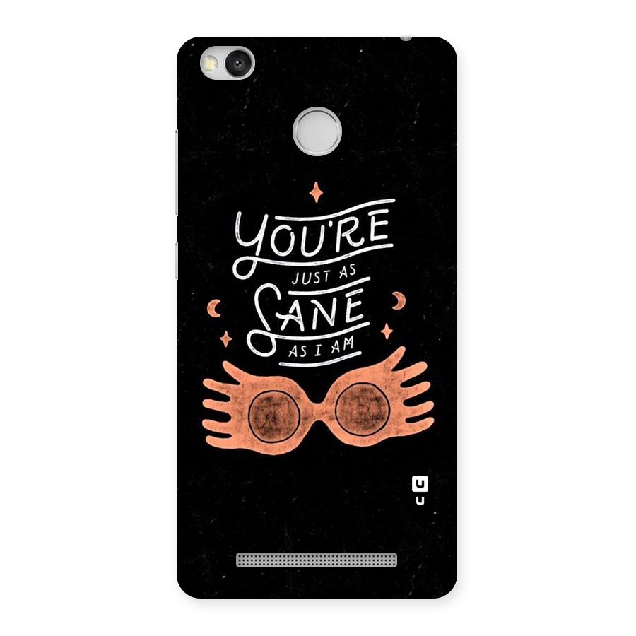 Sane As I Back Case for Redmi 3S Prime