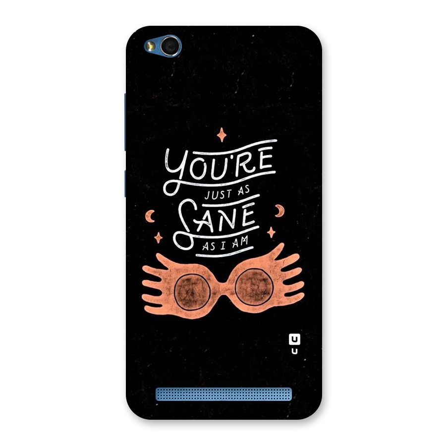 Sane As I Back Case for Redmi 5A