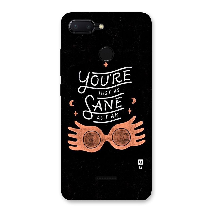 Sane As I Back Case for Redmi 6
