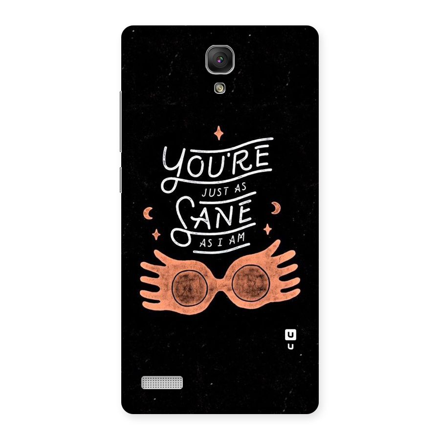 Sane As I Back Case for Redmi Note