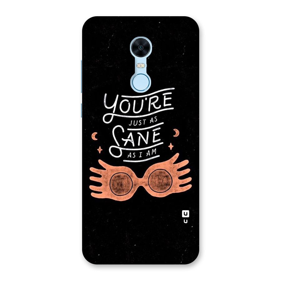 Sane As I Back Case for Redmi Note 5