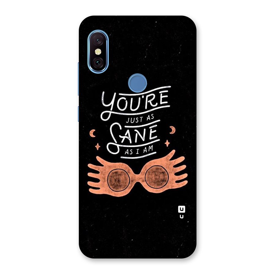 Sane As I Back Case for Redmi Note 6 Pro