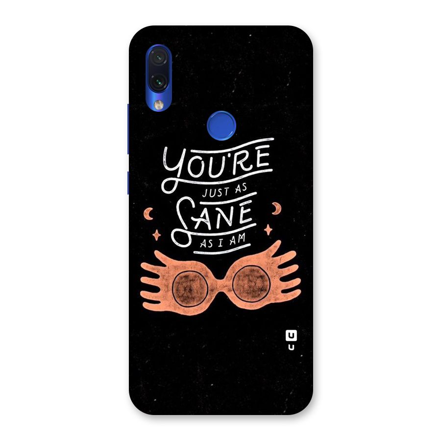 Sane As I Back Case for Redmi Note 7