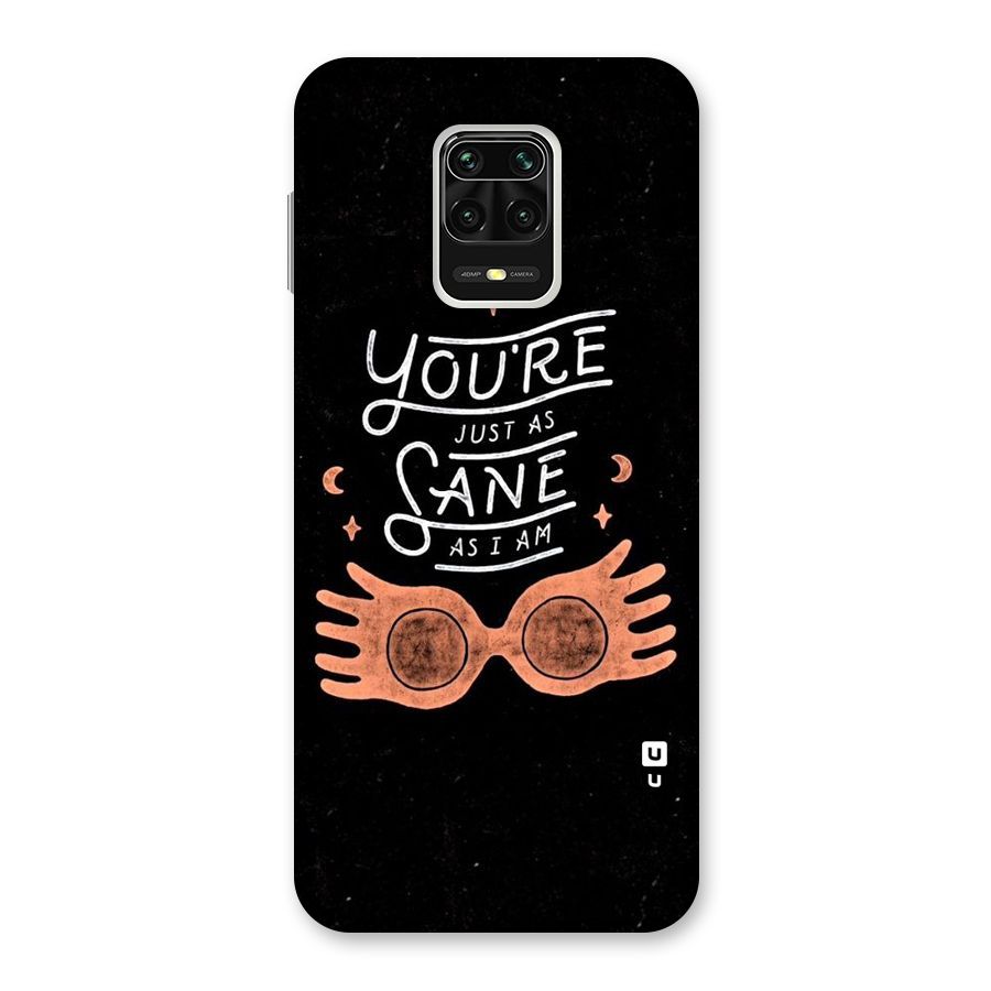 Sane As I Back Case for Redmi Note 9 Pro