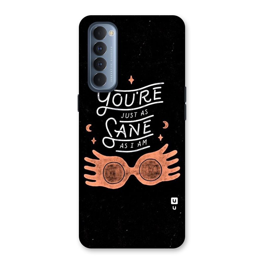 Sane As I Back Case for Reno4 Pro