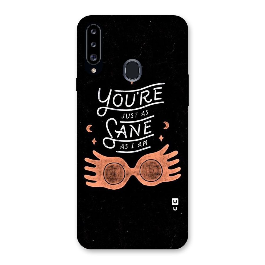 Sane As I Back Case for Samsung Galaxy A20s