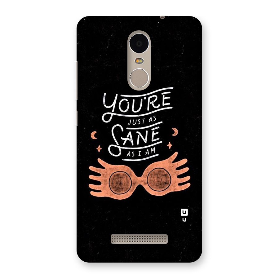 Sane As I Back Case for Xiaomi Redmi Note 3