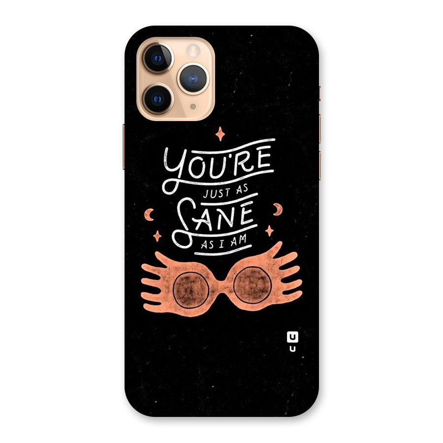 Sane As I Back Case for iPhone 11 Pro