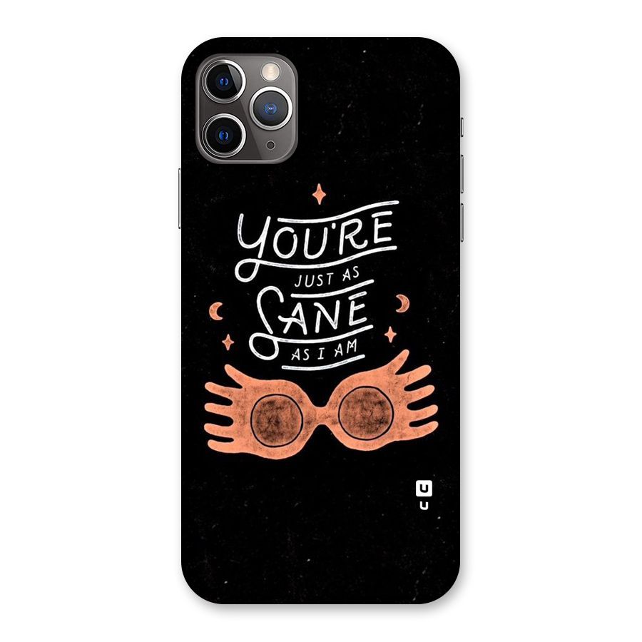 Sane As I Back Case for iPhone 11 Pro Max