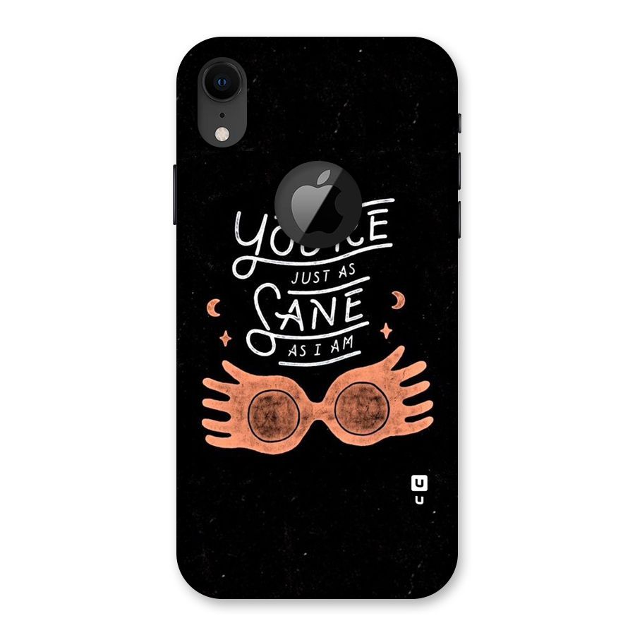 Sane As I Back Case for iPhone XR Logo Cut
