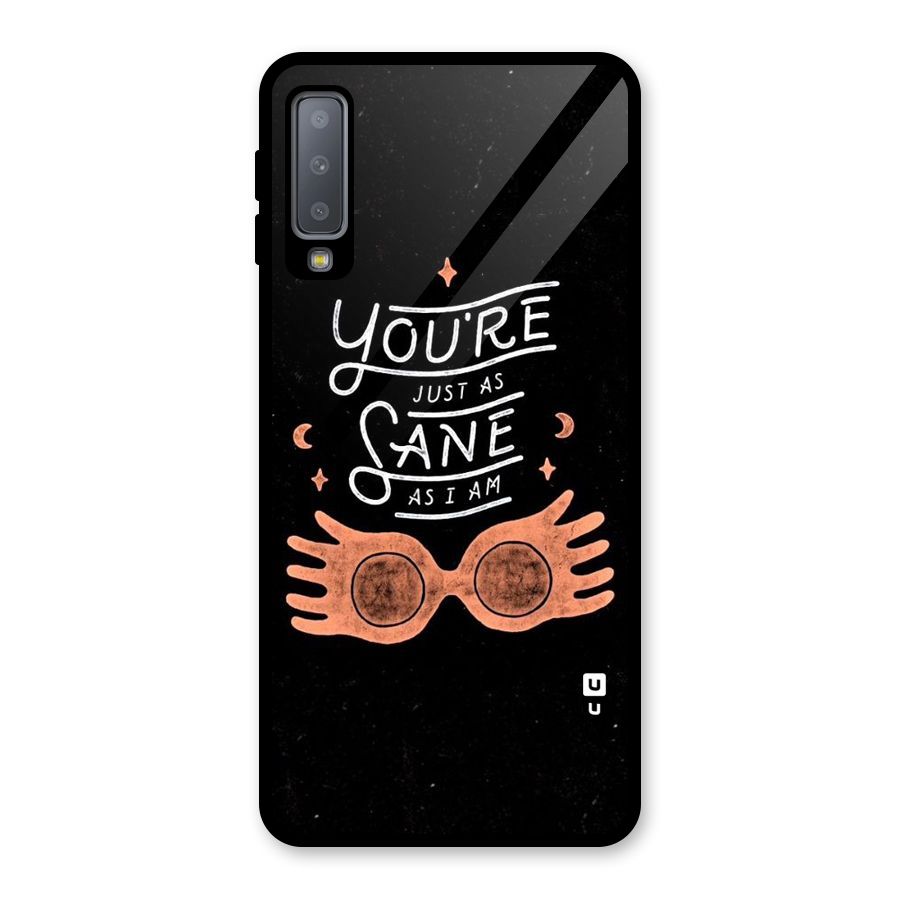 Sane As I Glass Back Case for Galaxy A7 (2018)