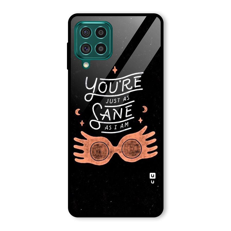 Sane As I Glass Back Case for Galaxy F62