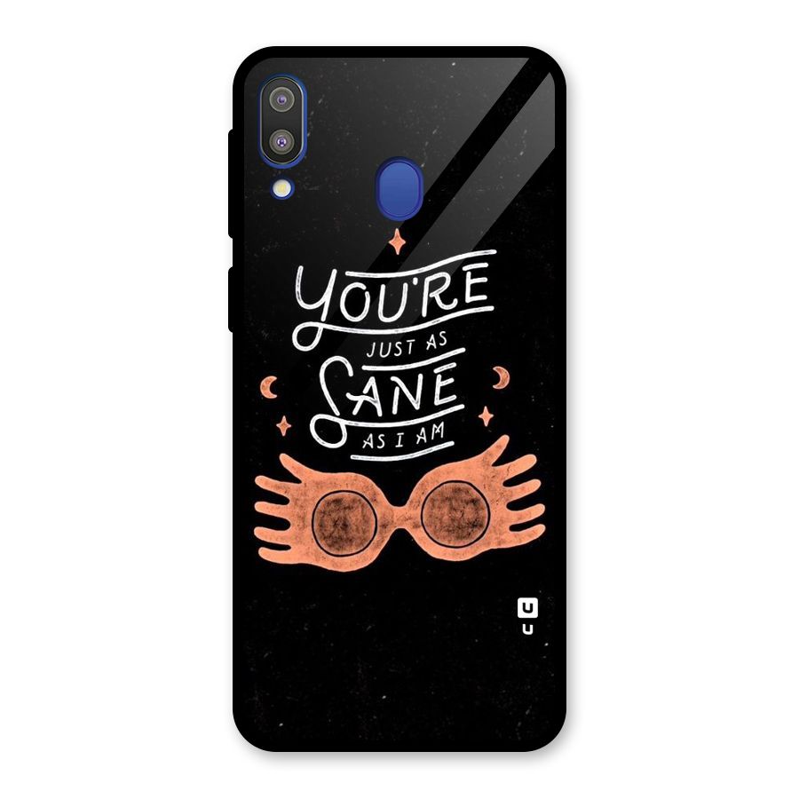 Sane As I Glass Back Case for Galaxy M20