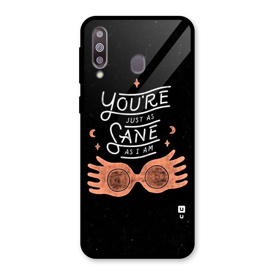 Sane As I Glass Back Case for Galaxy M30