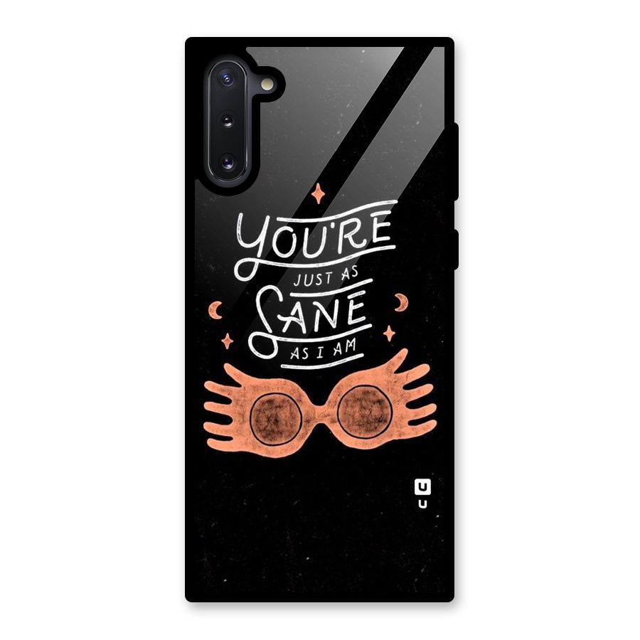 Sane As I Glass Back Case for Galaxy Note 10