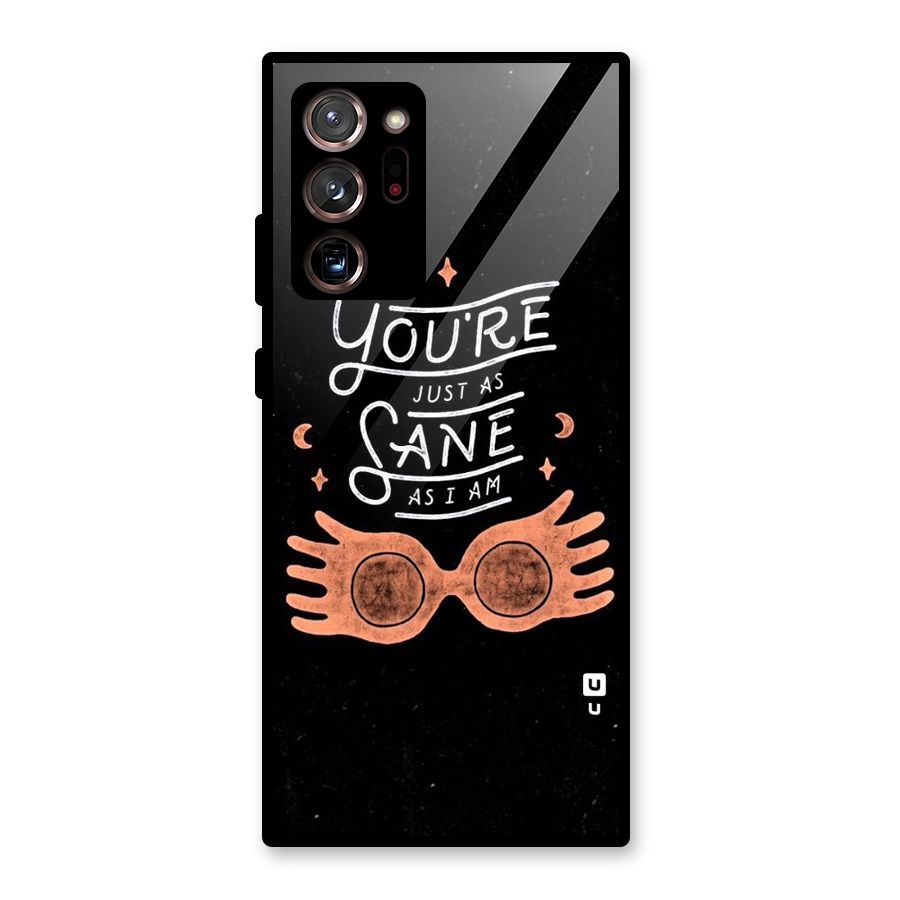 Sane As I Glass Back Case for Galaxy Note 20 Ultra