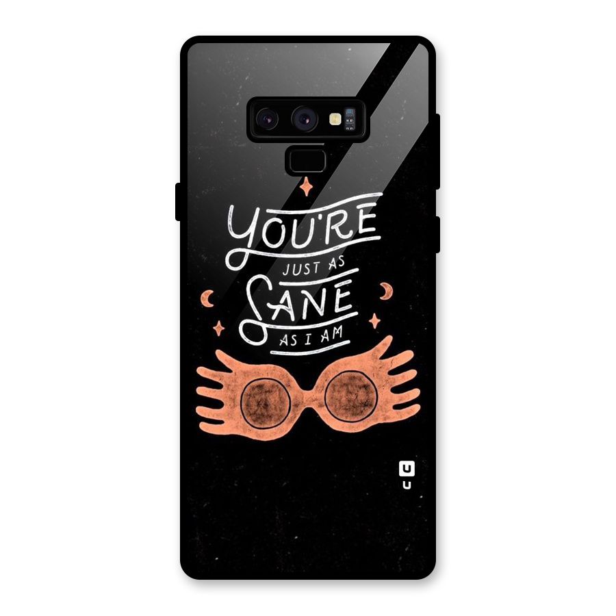 Sane As I Glass Back Case for Galaxy Note 9